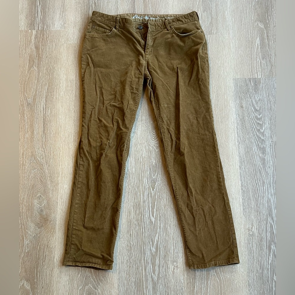 Womens Eddie Bauer Boyfriend fit cords